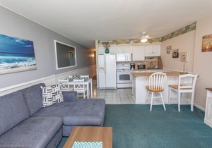 SEA WORTHY 2 BEDROOM OCEAN FRONT CONDO in GARDEN CITY BEACH