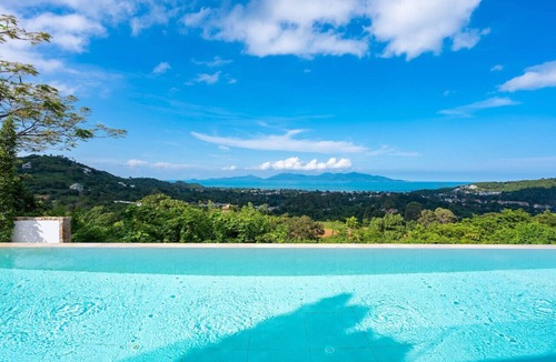 Bophut Hills House | architect-designed 4-bedroom sea view pool villa in Bophut Hills with 13.5m infinity pool