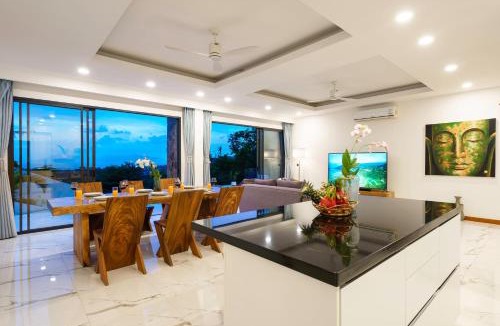 Bophut Hills Villa | fisherman village Bophut JX 25 sea view pool Villa