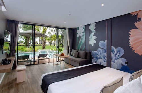 Khuekkhak Resort | (SHA+)Asian Style Double room with Pool access seaside(S10)