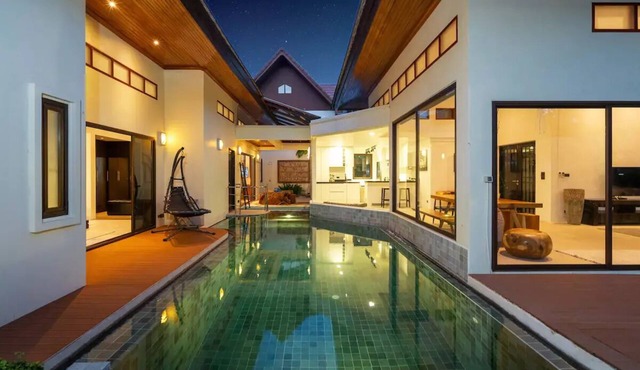 700㎡ private pool modern style 4 bedroom villan