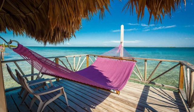Breezy Overwater Bungalow w/Incredible Views - Private Patio & A/C Included in Dangriga