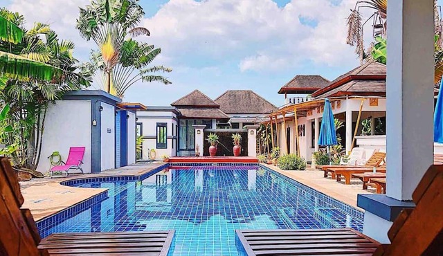 Contemporary 3bd Safari Pool Villa Near Nai Yang Beach