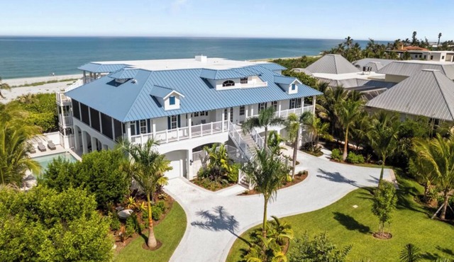 Experience Shell Seekers! A 12,000 Square Foot Captiva Estate Directly on The Gulf in Captiva Island