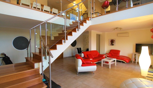 Family villa with private pool and easy walking distance to the beach 5 mins