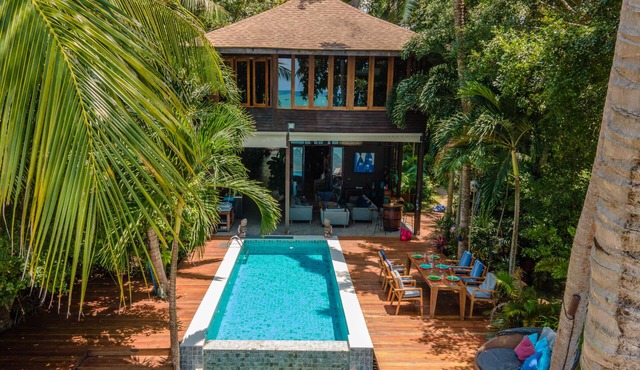 Private Tropical Beach Front Villa