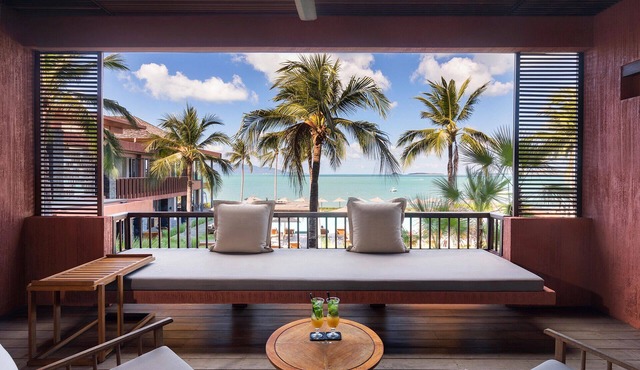 Relaxing Ocean View Retreat with Sunset, Pools & Bophut Access