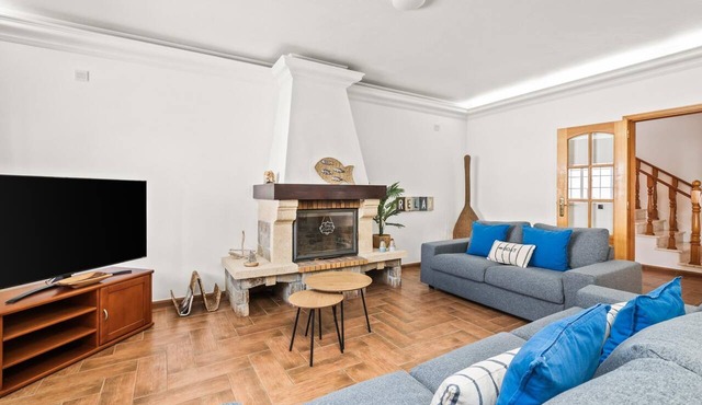 Villa with Private Pool Steps from Burgau Beach