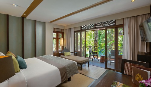 Waterfall Pool Access Room