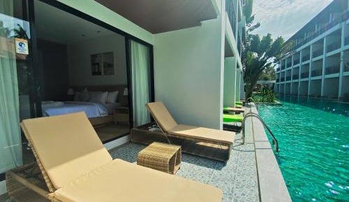 Twin Room with Pool View