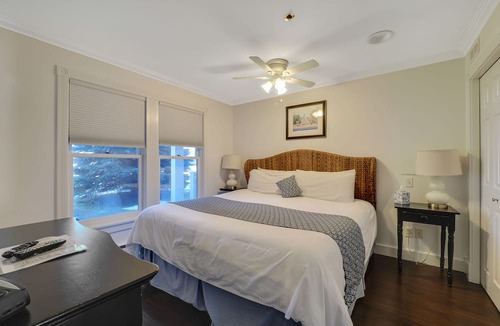 Boyne City Condo | 114 Water Street | Private Patio on Lake Charlevoix | Ground Floor Getaway